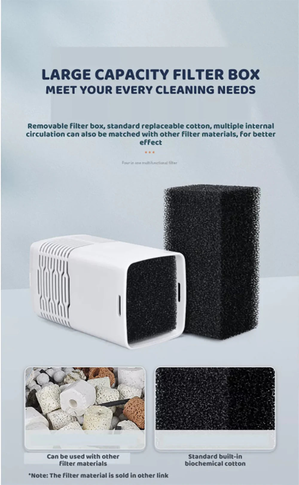 YEE Fish Tank Filter Three-In-One, Aquarium Filter YJY-400