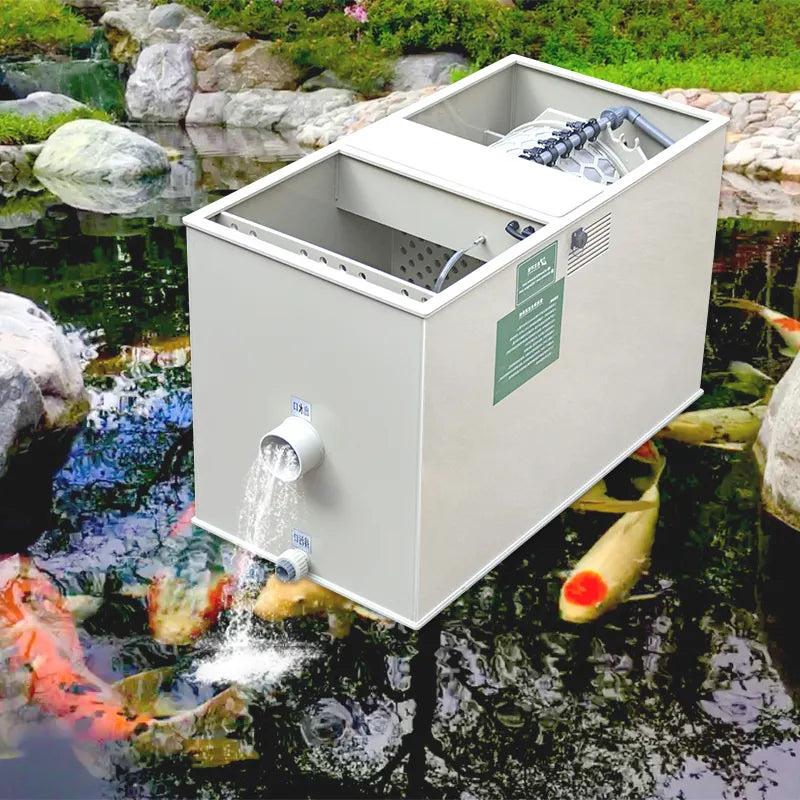 QLOZONE Combi drum filter fully automatic koi pond filtration equipment QL-YCM-01