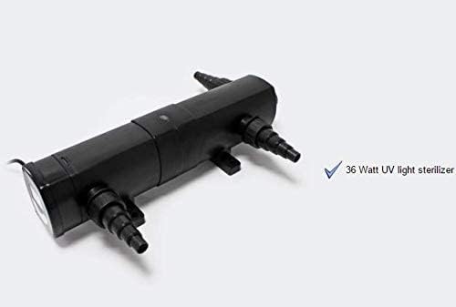 Sunsun Aquarium Pond Uv Sterilizer Water Clarifier UVC Clarifying Light 36w CUV-236