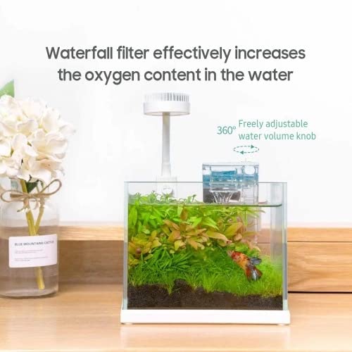 Nepall Mini Hang On Water Fall Type Transparent Aquarium Nano Small Fish Tank Filter