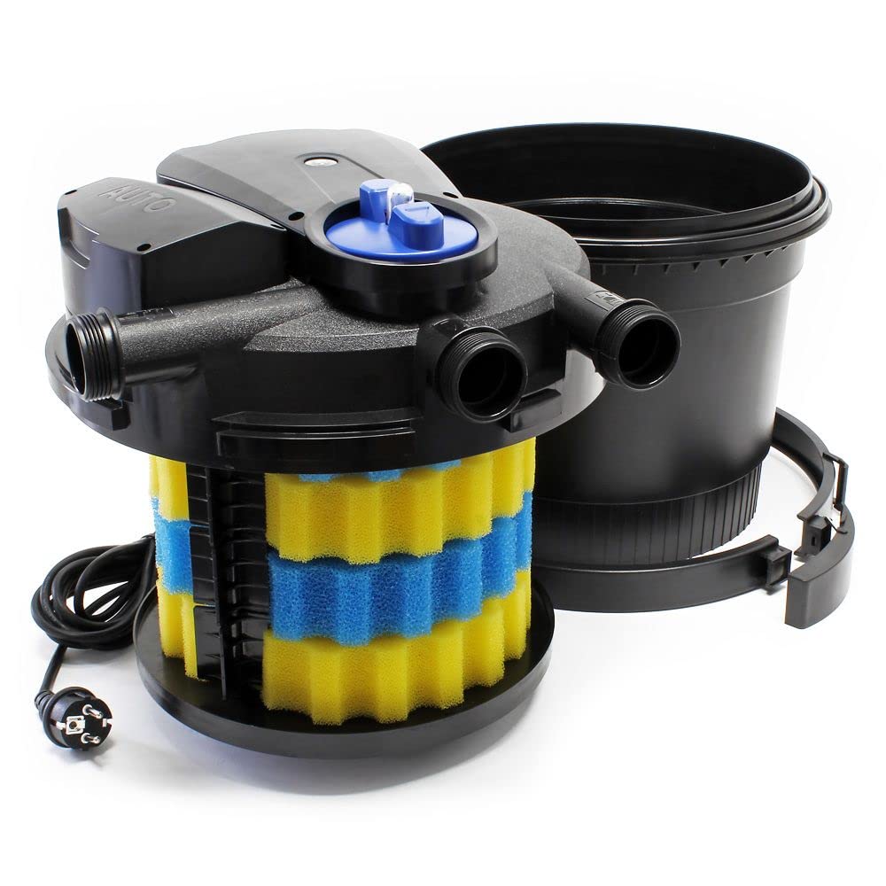 CPA-5000 Pressure Pond Filter with Integrated UVC Unit 11W for Ponds. (up to 8000l KOI) with Auto Back Wash System