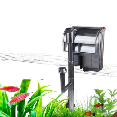 Sun-Sun Mini Nano Fish Tank Aquarium Hang On Filter with Skimmer (HBL-301 | 2W | 300L/H)