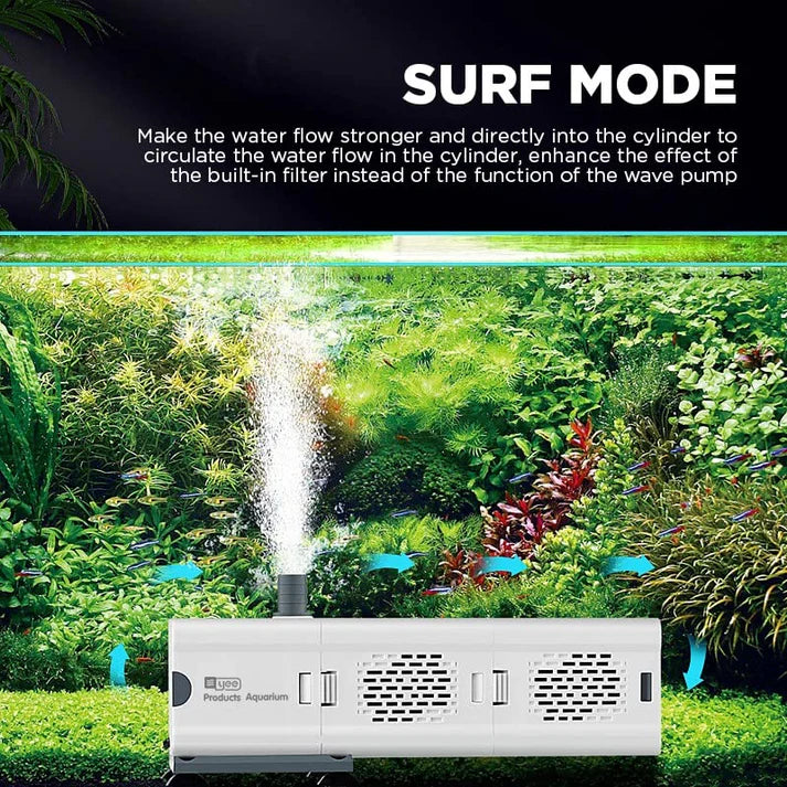 YEE YJY-9300F 3 In 1 Submersible Aquarium Internal Liquid Filter.25W/1500L/H