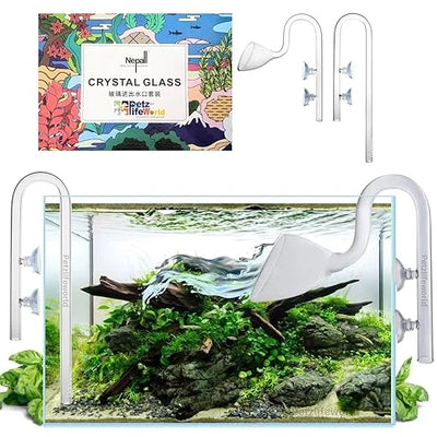 Nepall Glass  Pipe Set (inlet/outlet) For Aquarium Canister Filter (Copy)16 MM SIZE