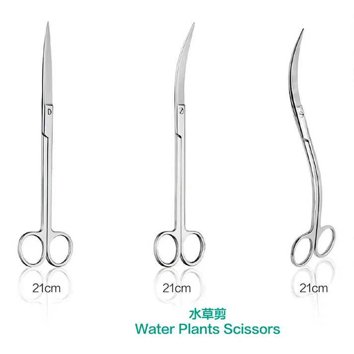 Chihiros Water Plants Scissors Straight Scissor Curved Scissor Wavy Scissor -CURVED